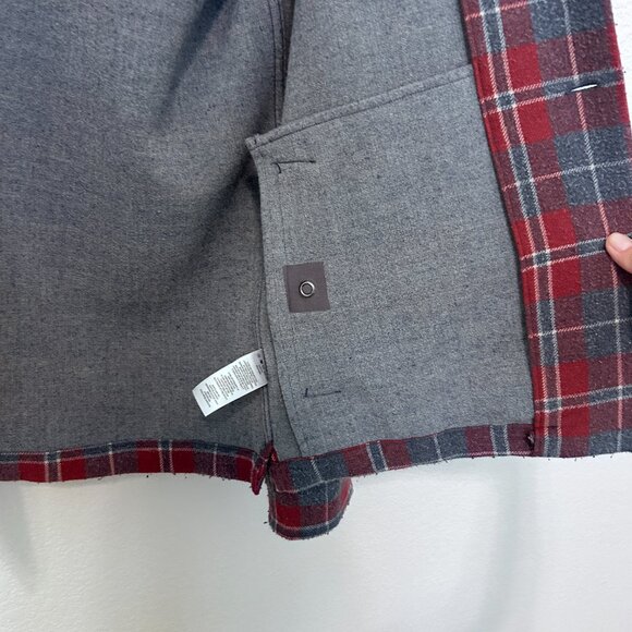 Mens Rails Plaid Button Up Flannel Shirt Shacket L - Picture 5 of 7